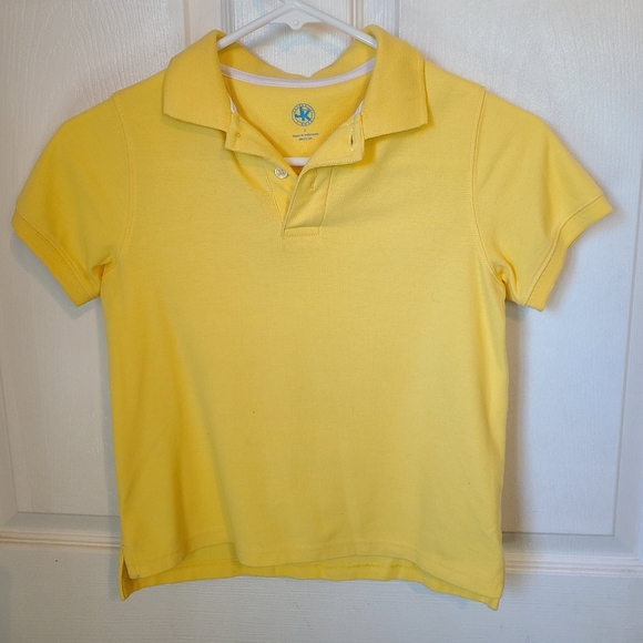 (1562) J.KHAKI Boys Casual Short Sleeve Polo Shirt,  Size: 7 Color: Yellow - Picture 2 of 13